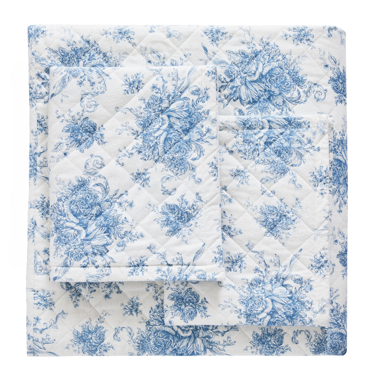 Petit Toile Cotton Flannel Quilt Set-Quilt-Parc Decor