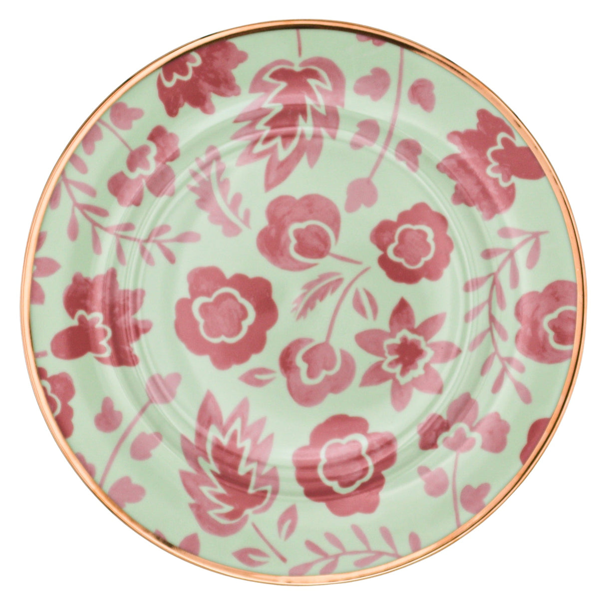 Pistachio & Lychee Leaf Dinner Plate - Set of 4 (+1 Bonus Plate)-Dinner Plate-Parc Decor