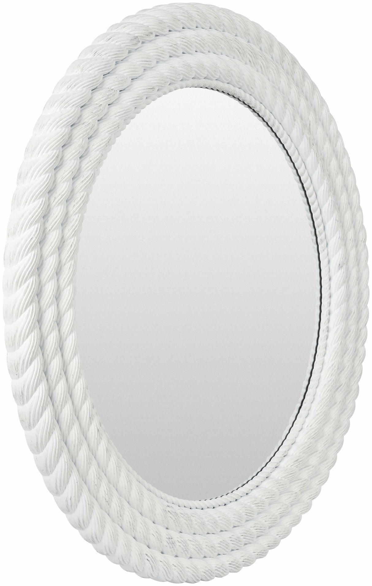 Polverigi Round White Mirror-Mirrors-Parc Decor