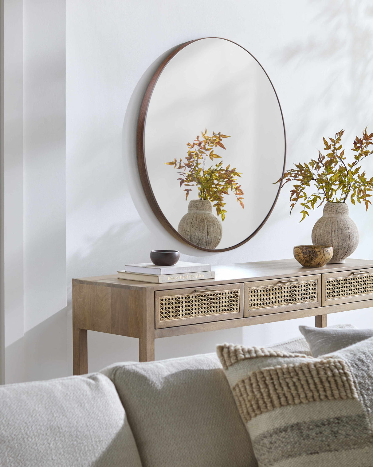 Pontalina Dark Brown Mirror-Mirrors-Parc Decor