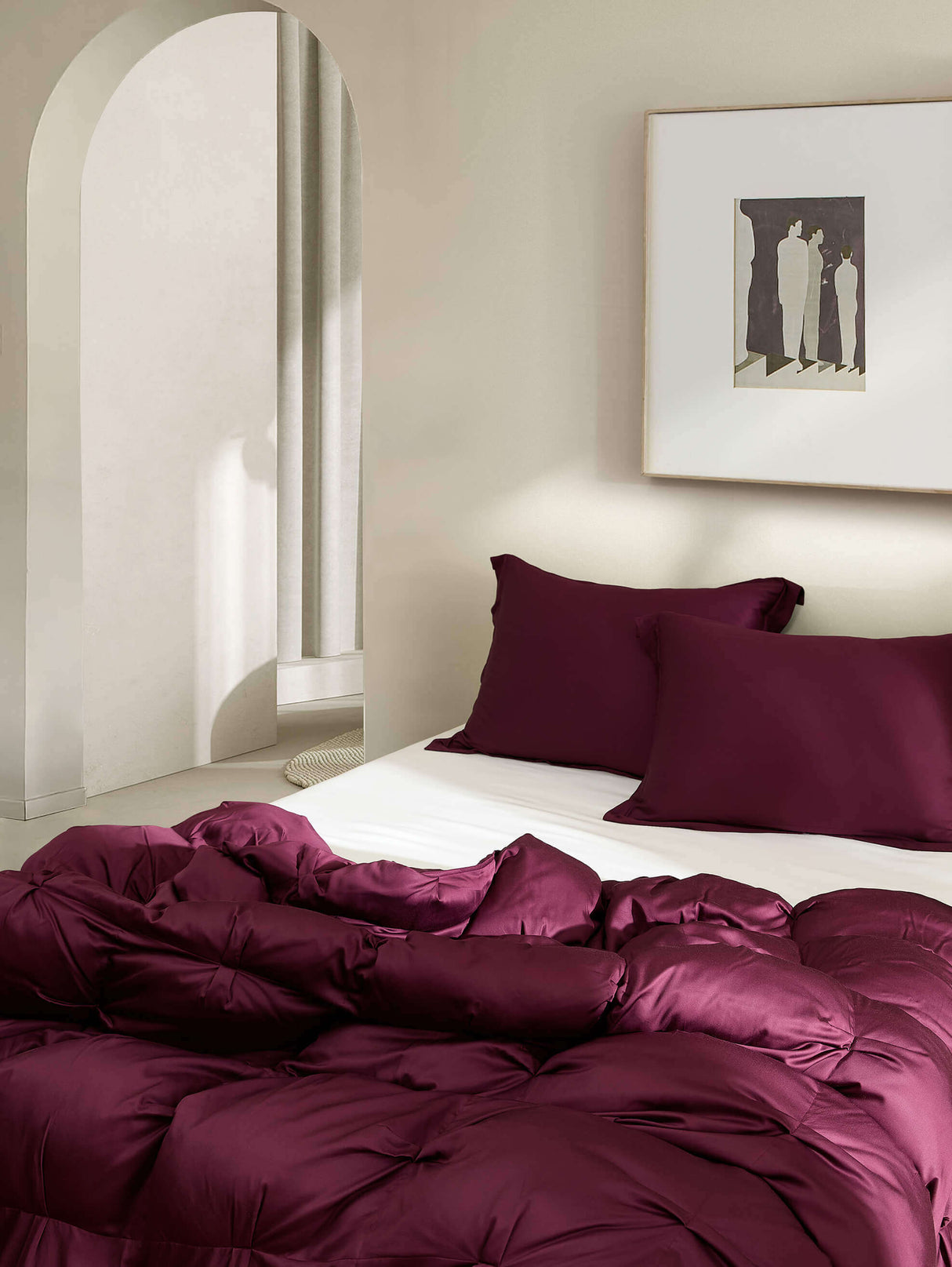 Premium Bamboo Viscose Bubble Comforter Bundle