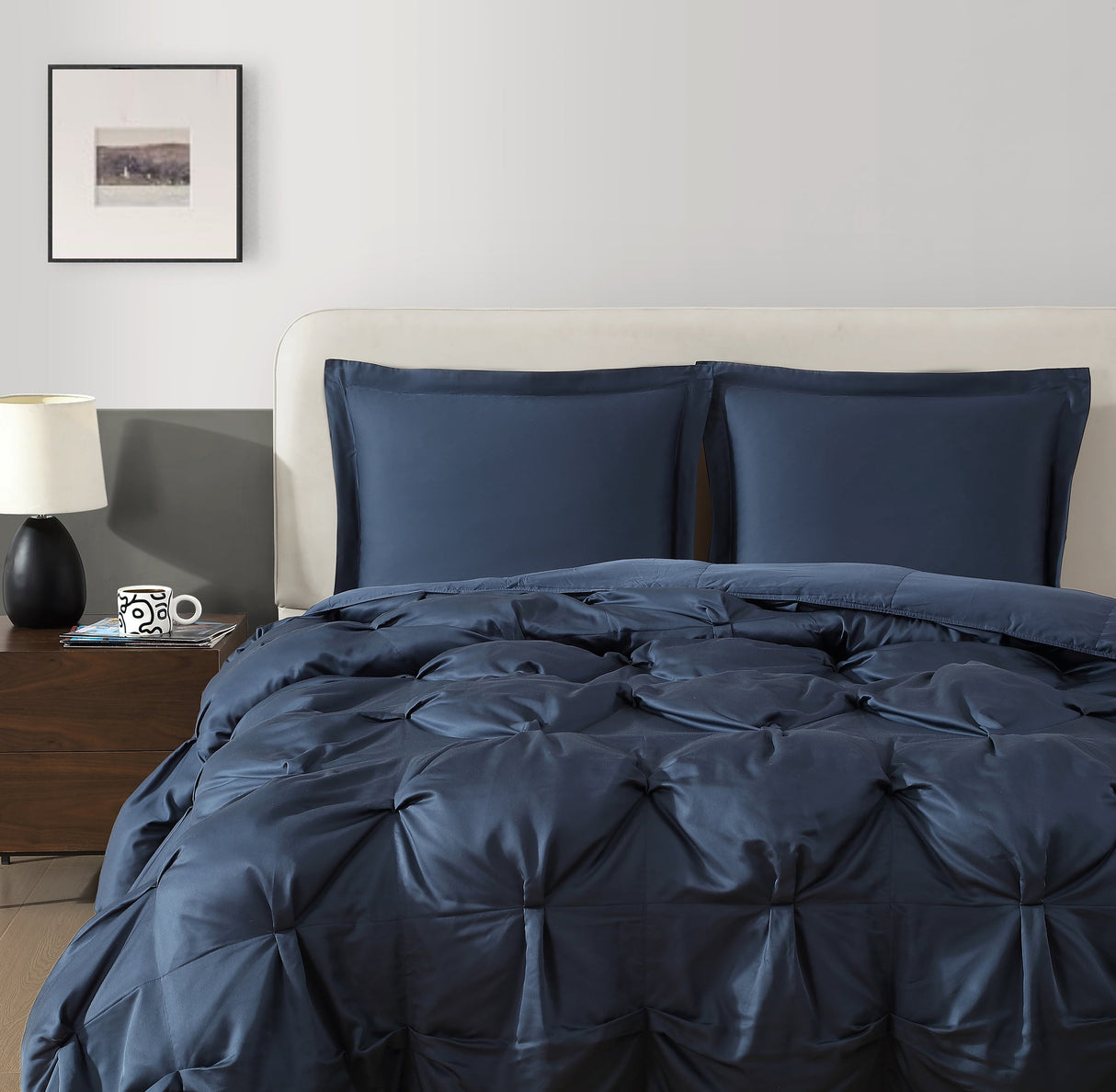 Premium Bamboo Viscose Bubble Comforter Bundle