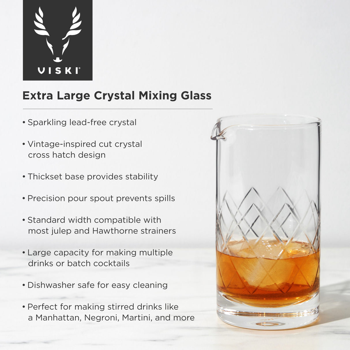 Professional Extra Large Crystal Mixing Glass-product_type::mixing-Parc Decor