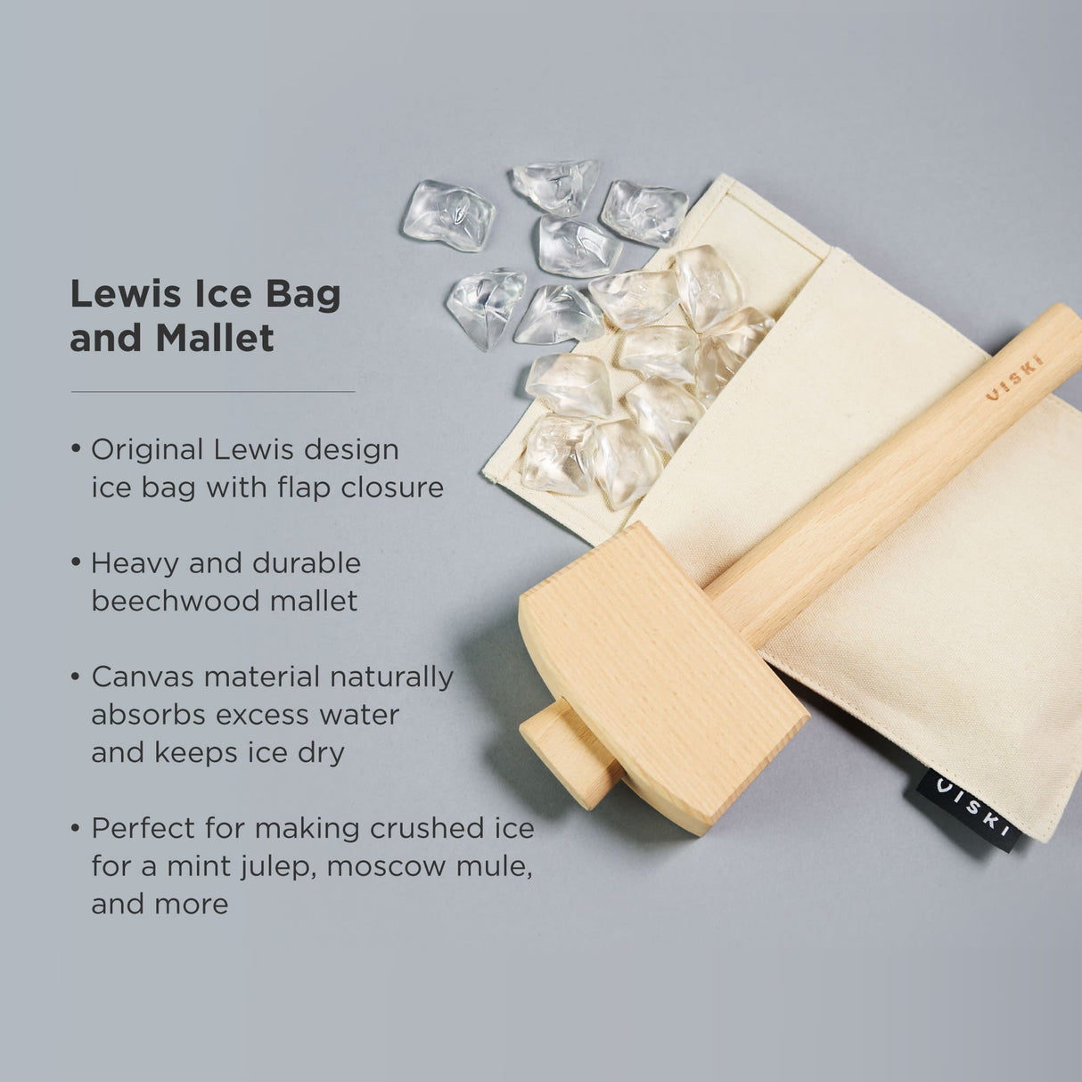 Professional Lewis Ice Bag and Mallet