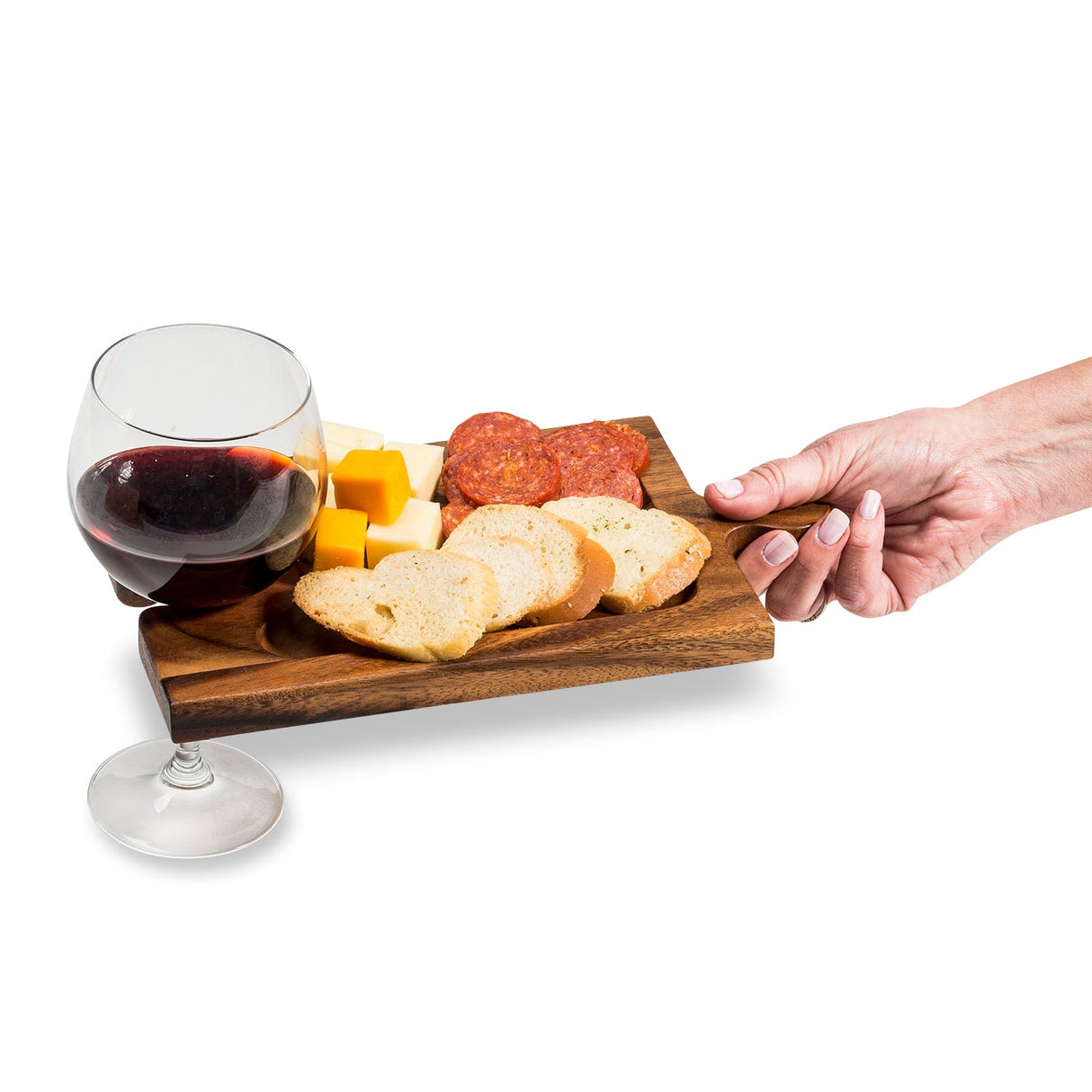Puzzle Shaped Charcuterie / Wine Glass Holder Interlocking Board-Tabletop-Parc Decor