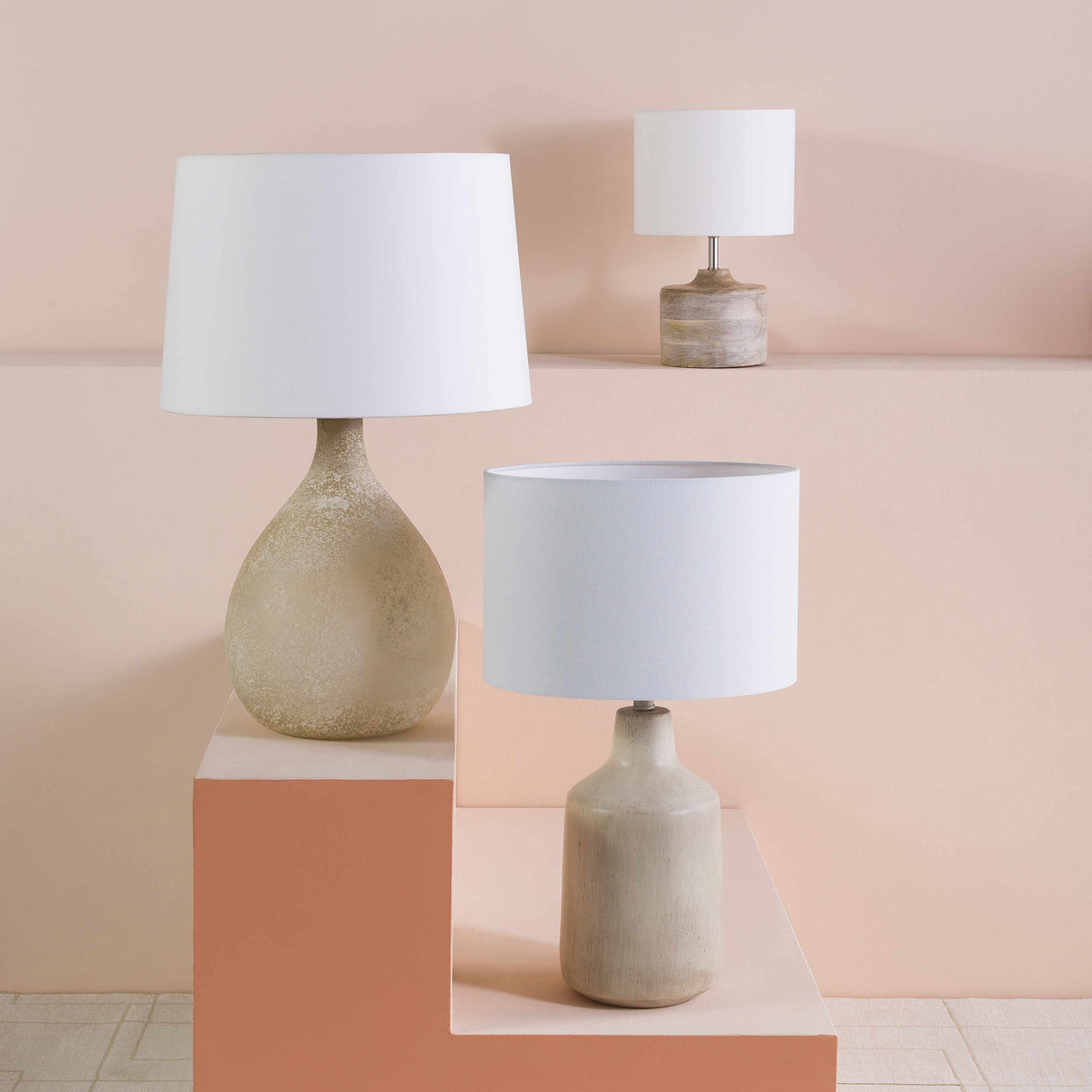 Quezon Beige Resin Table Lamp-Lighting-Parc Decor