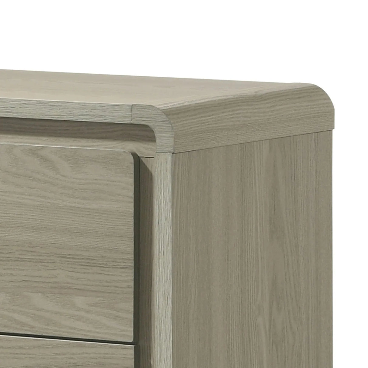Rainier Modern 25" Gray Wood 2-Drawer Nightstand-床头柜-Parc Decor