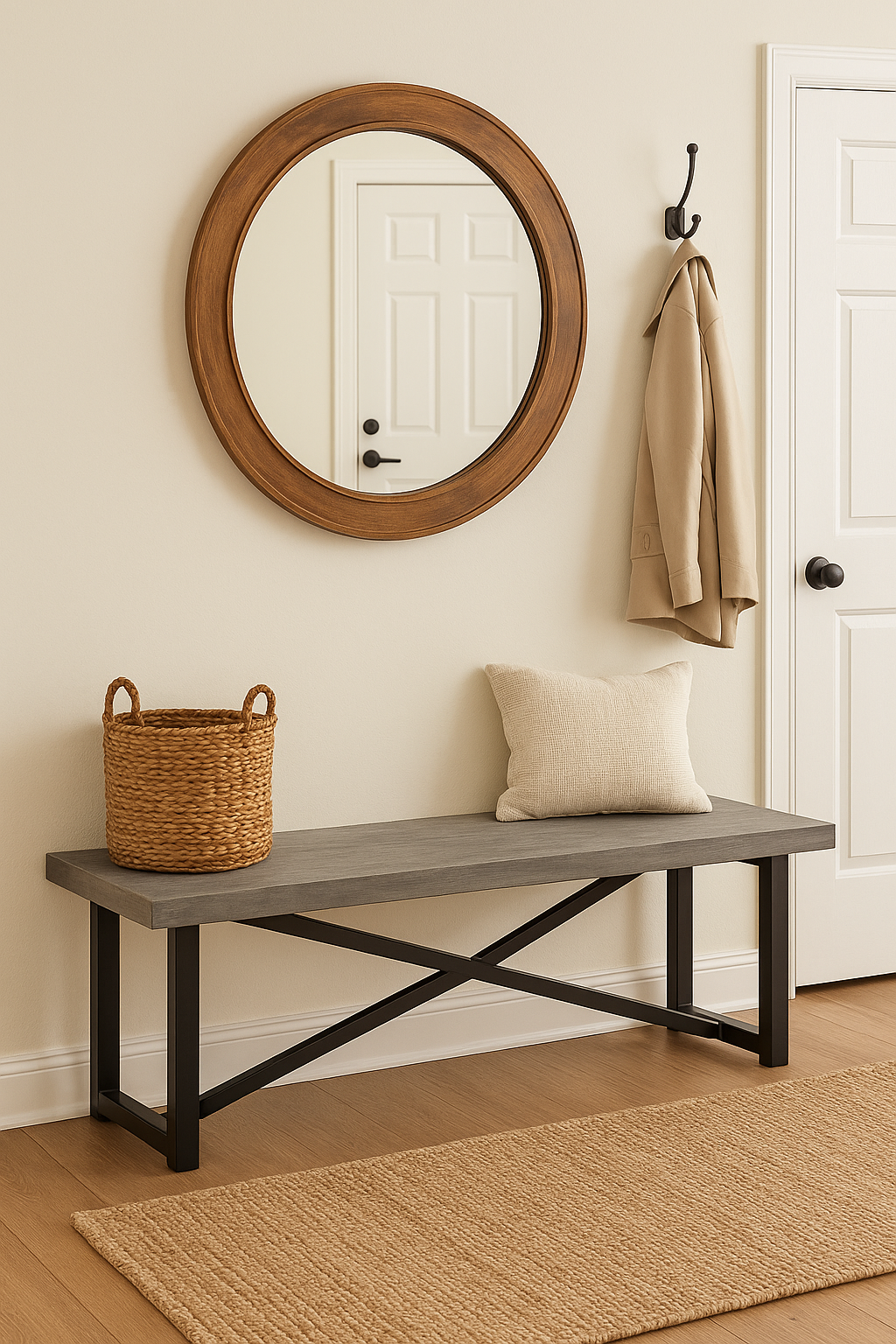 Raven Grey Dining bench-Bench-Parc Decor