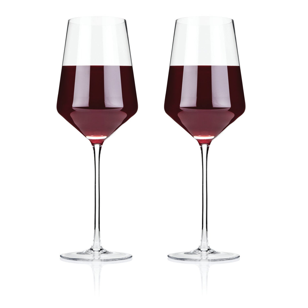 Raye Angled Crystal Bordeaux Glasses Set of 2-product_type::stemmed_wine_glasses-Parc Decor