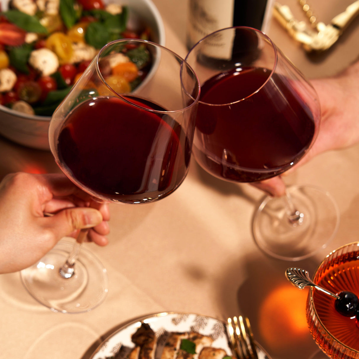 Raye Angled Crystal Burgundy Glasses Set of 2-product_type::stemmed_wine_glasses-Parc Decor