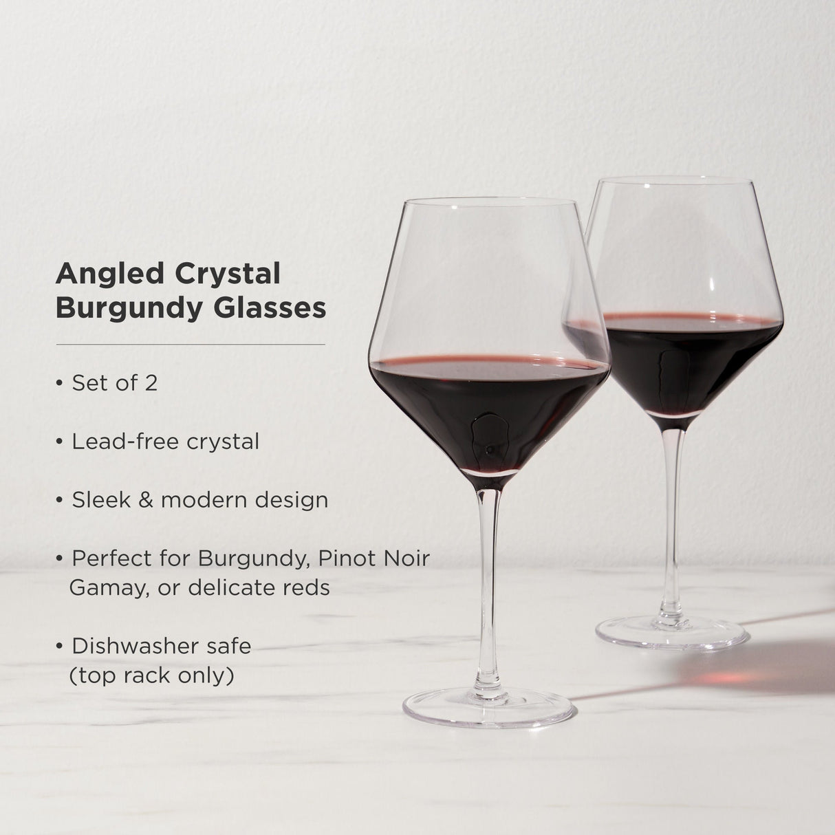 Raye Angled Crystal Burgundy Glasses Set of 2-product_type::stemmed_wine_glasses-Parc Decor