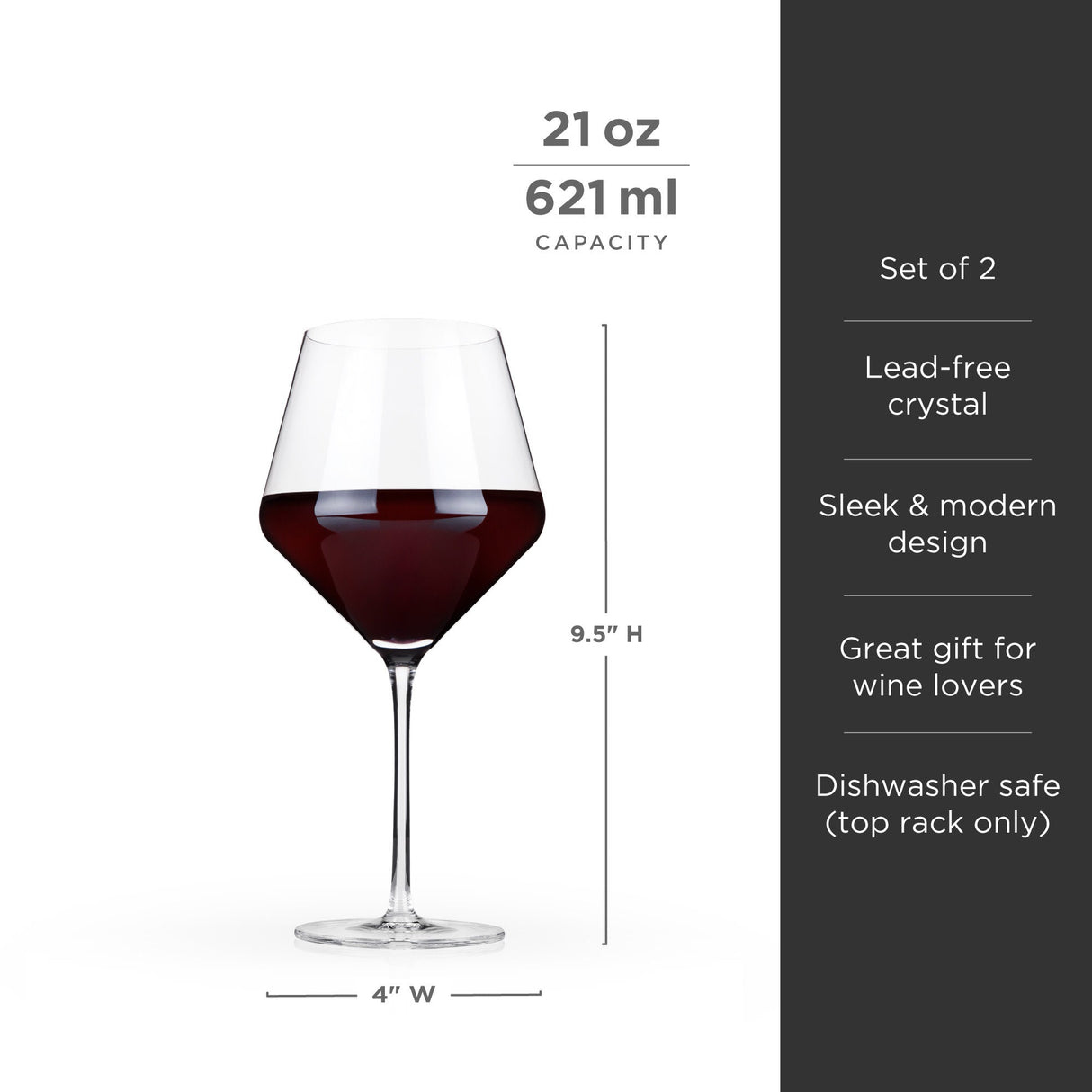 Raye Angled Crystal Burgundy Glasses Set of 2-product_type::stemmed_wine_glasses-Parc Decor