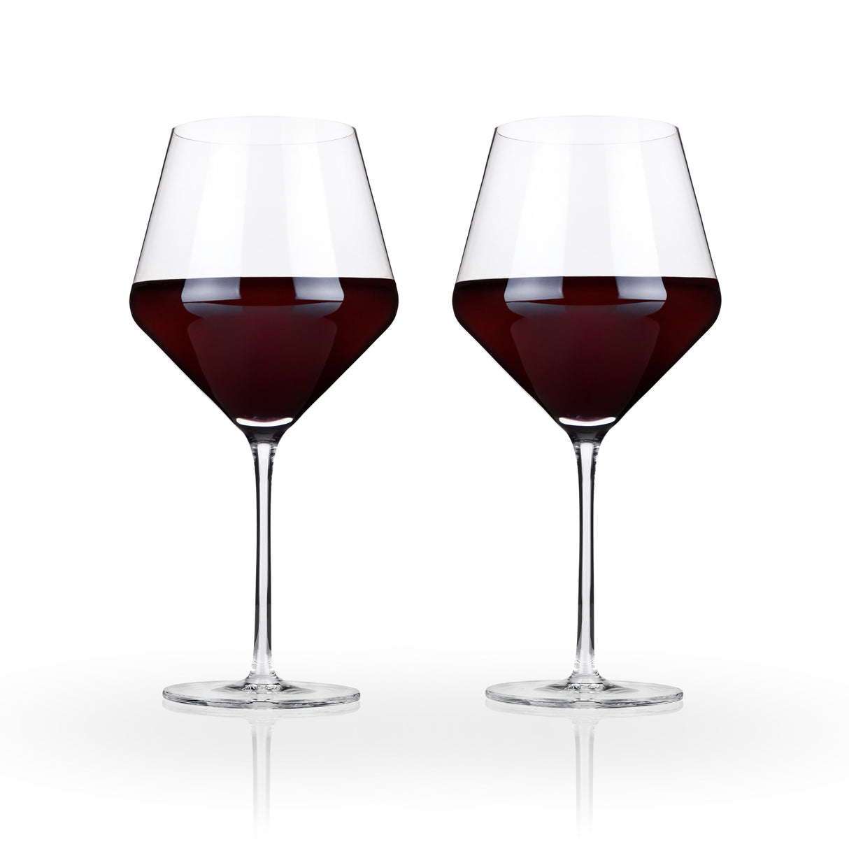 Raye Angled Crystal Burgundy Glasses Set of 2-product_type::stemmed_wine_glasses-Parc Decor