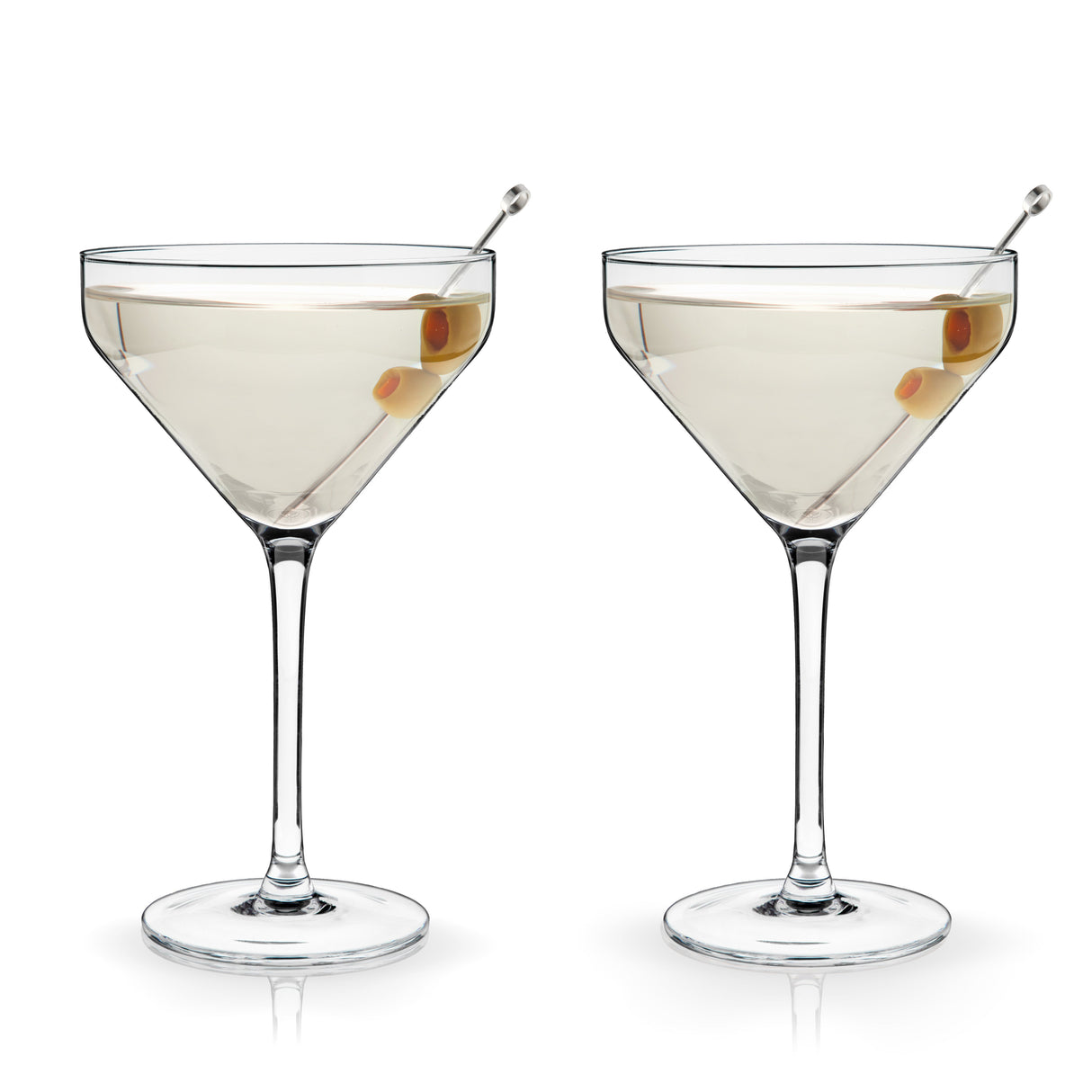Raye Angled Crystal Martini Glasses Set of 2-product_type::stemmed_cocktail_glasses-Parc Decor