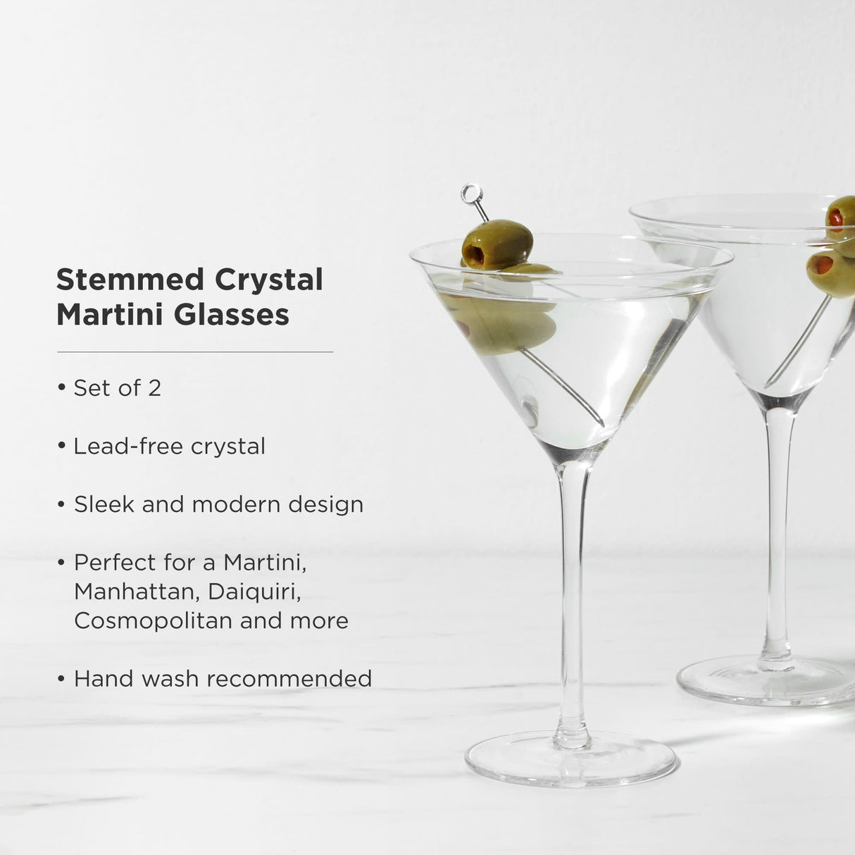 Raye Stemmed Crystal Martini Glasses Set of 2-product_type::stemmed_cocktail_glasses-Parc Decor