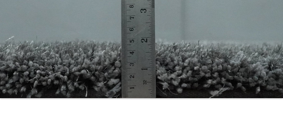 Ready To Ship Hand Woven High Pile Shag Charcoal Soft Viscose Rug