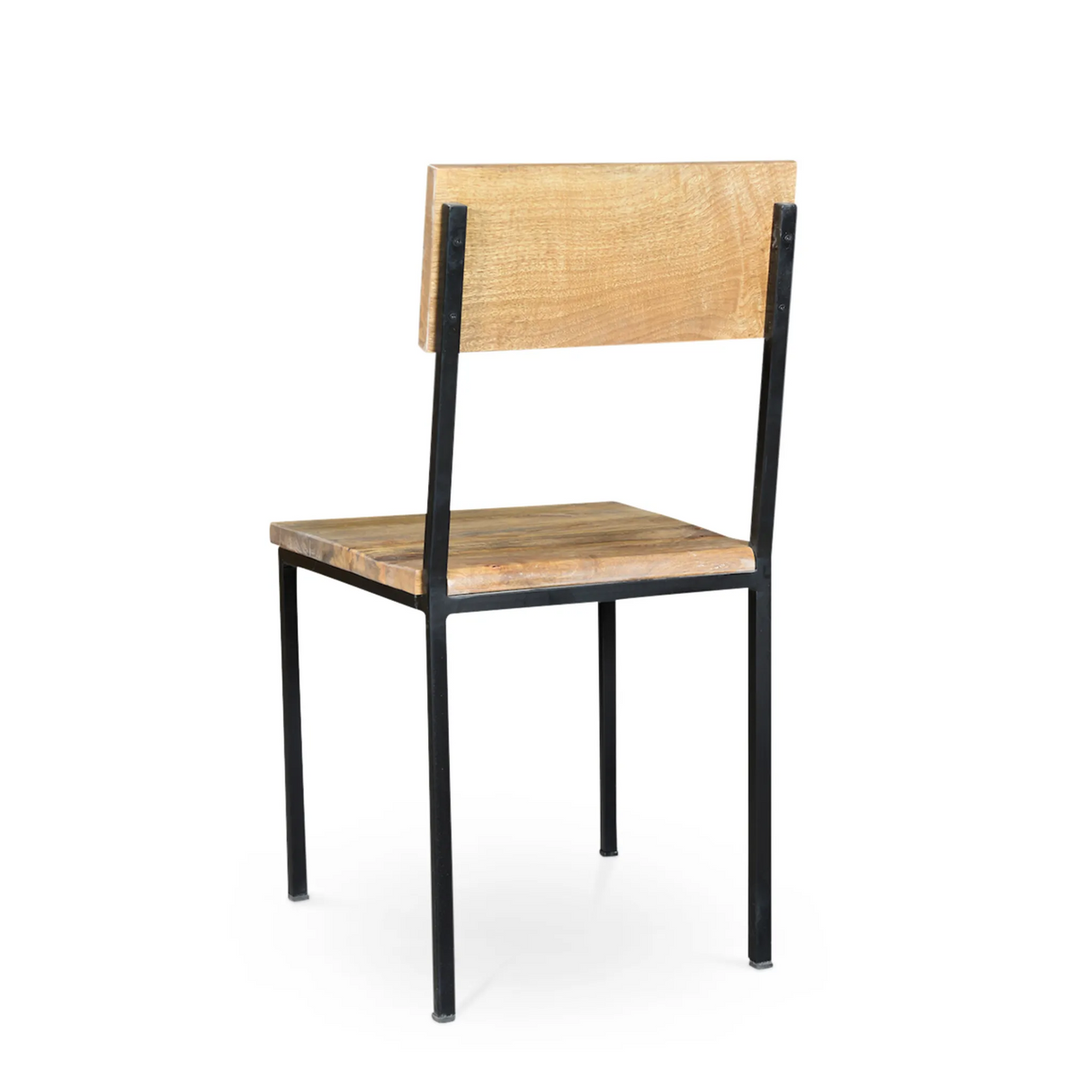 Reclaimed Wood and Metal Chair – Set of 2-Chair-Parc Decor