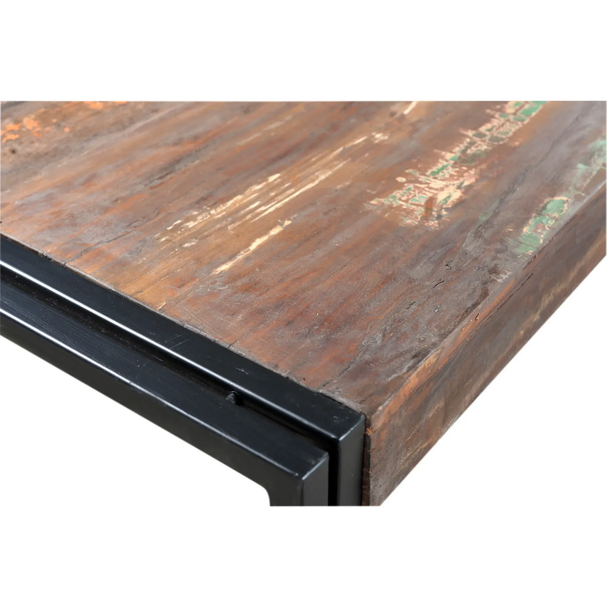 Reclaimed Wood Dining Table with Metal Legs-Dining Table-Parc Decor