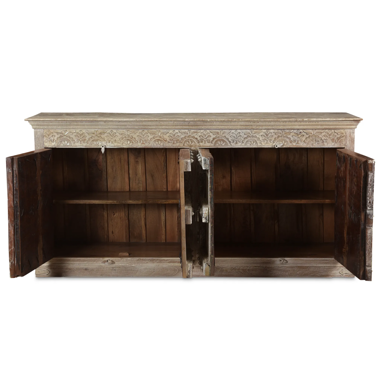 Reclaimed Wood Sideboard with 4 Doors-Sideboard-Parc Decor