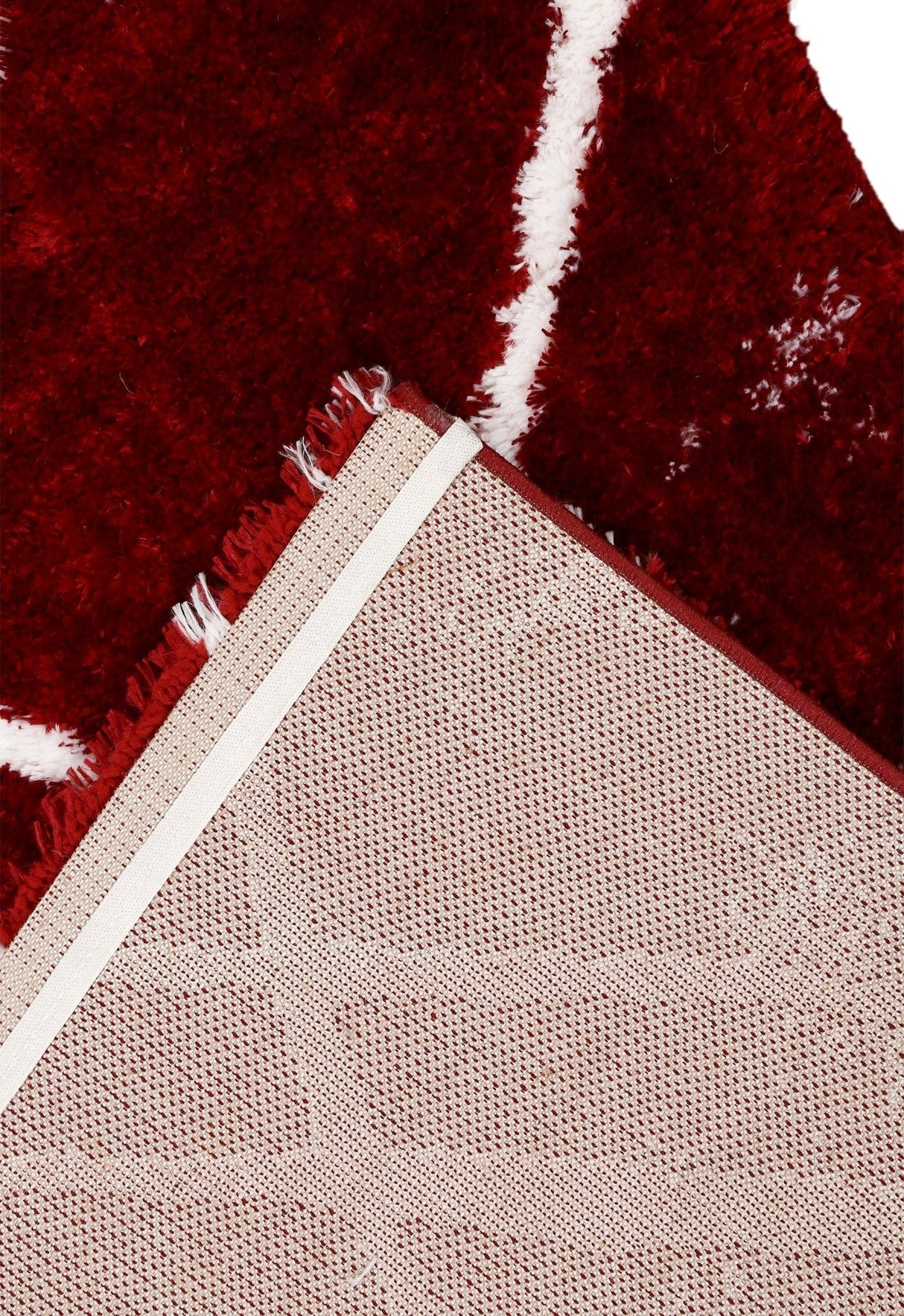Red Modern Geometrical Design 5x7 Area Rug