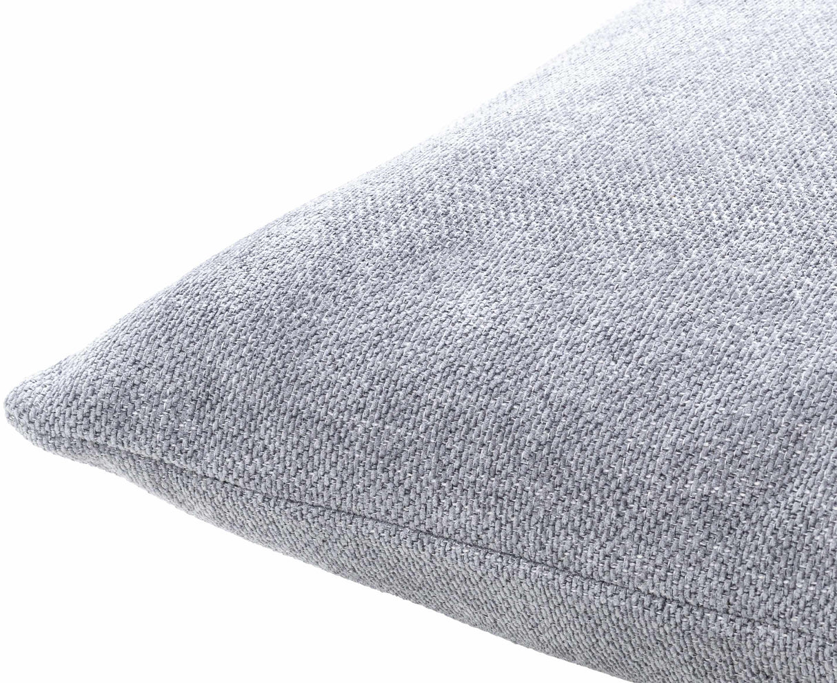Reijo Gray&Blue Linen Look Accent Pillow-Throw Pillows-Parc Decor
