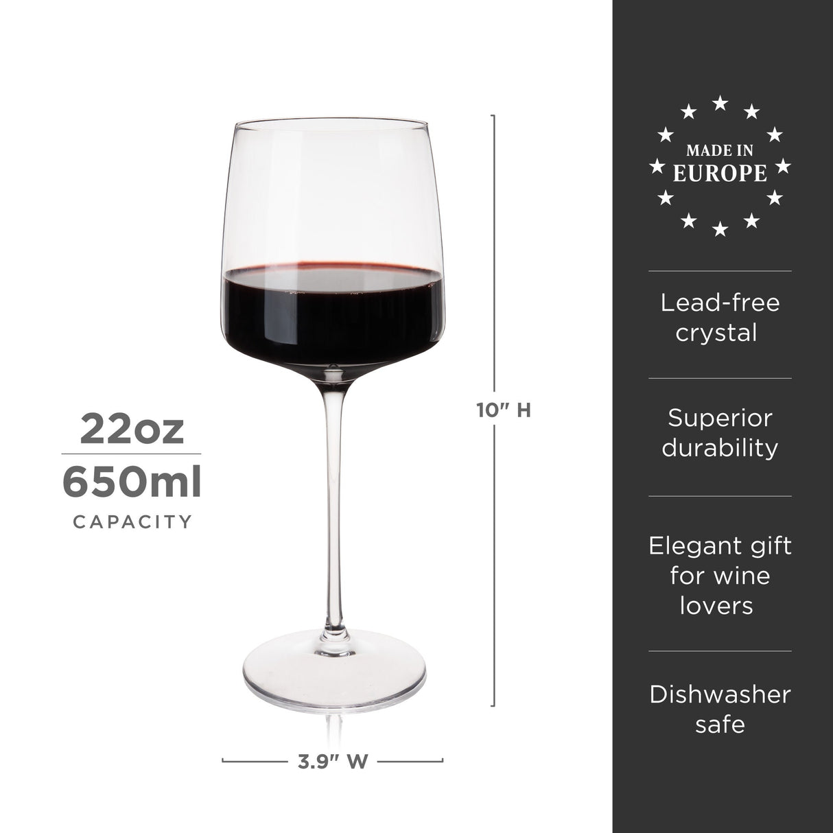 Reserve Julien Crystal Bordeaux Glasses Set of 4-product_type::stemmed_wine_glasses-Parc Decor