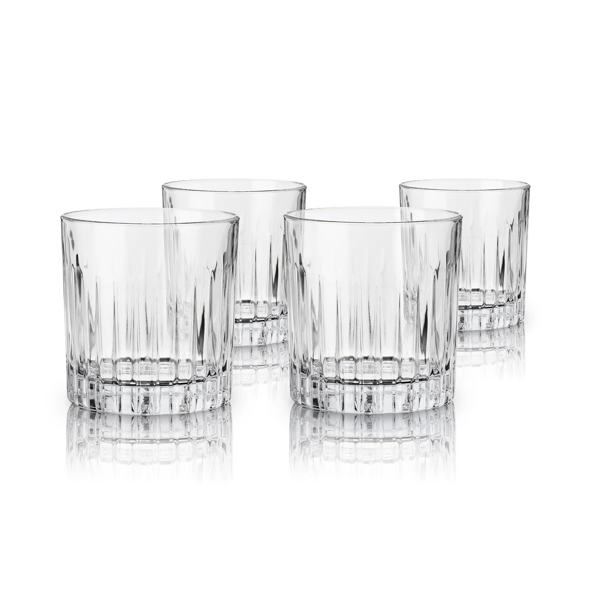 Reserve Milo Crystal Rocks Glasses Set of 4-product_type::stemless_cocktail_glasses-Parc Decor