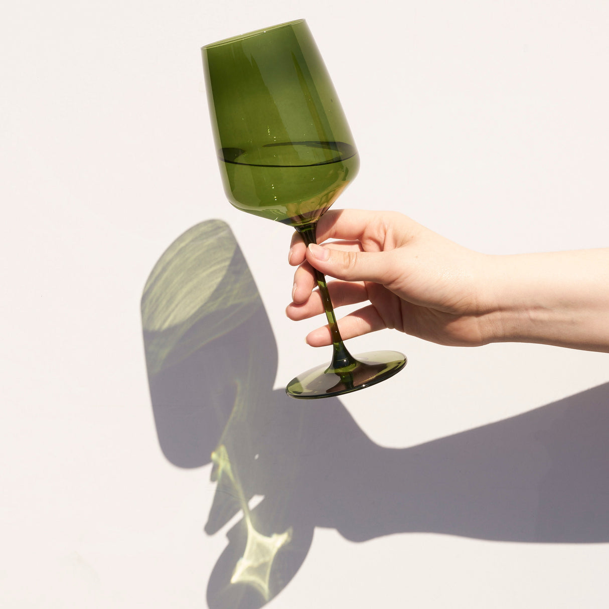 Reserve Nouveau Crystal Wine Glasses in Seaside Set of 4-product_type::stemmed_wine_glasses-Parc Decor