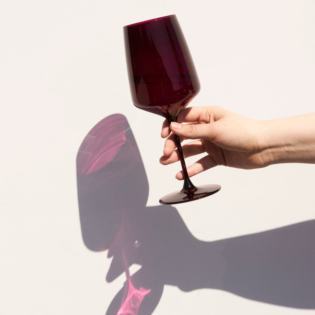 Reserve Nouveau Crystal Wine Glasses in Sunset Set of 4-product_type::stemmed_wine_glasses-Parc Decor