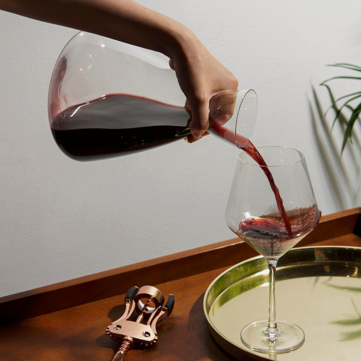 Rolling Crystal Wine Decanter-product_type::wine_decanters-Parc Decor