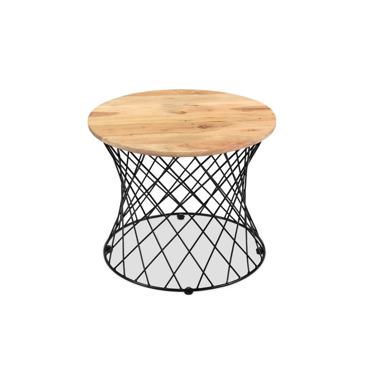 Roost End table in Solid Wood and Iron-End table-Parc Decor