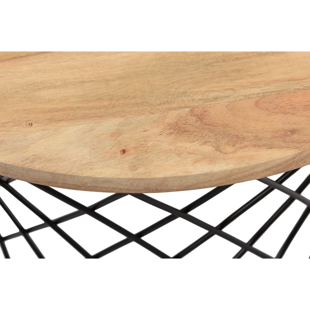 Roost End table in Solid Wood and Iron-End table-Parc Decor