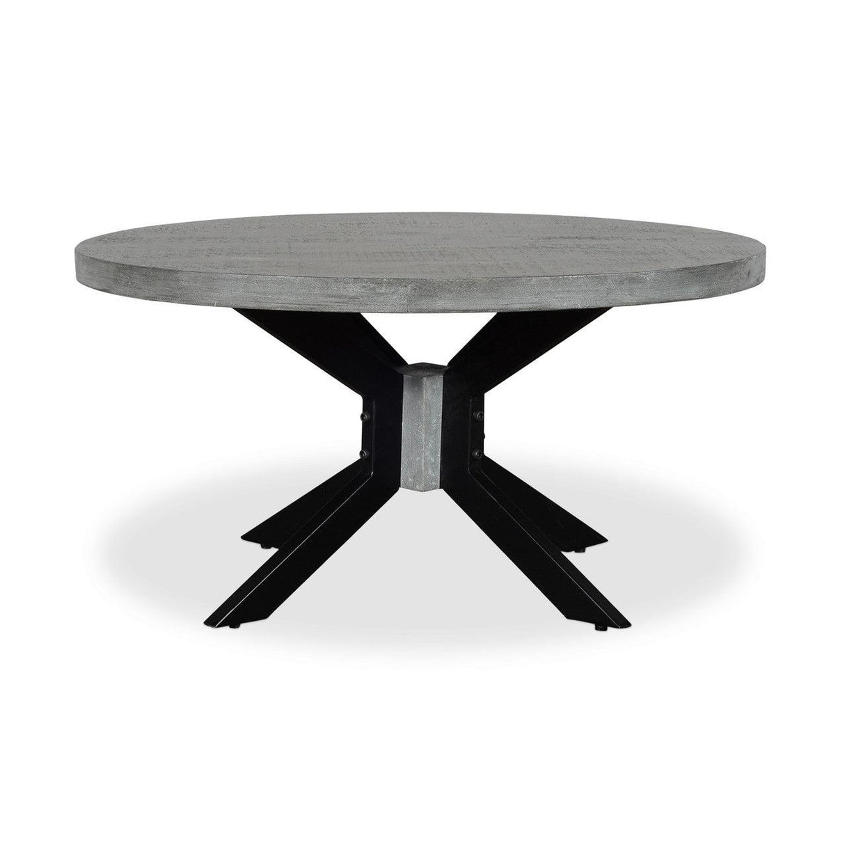 ROOT Grey Mango Wood Round Coffee Table