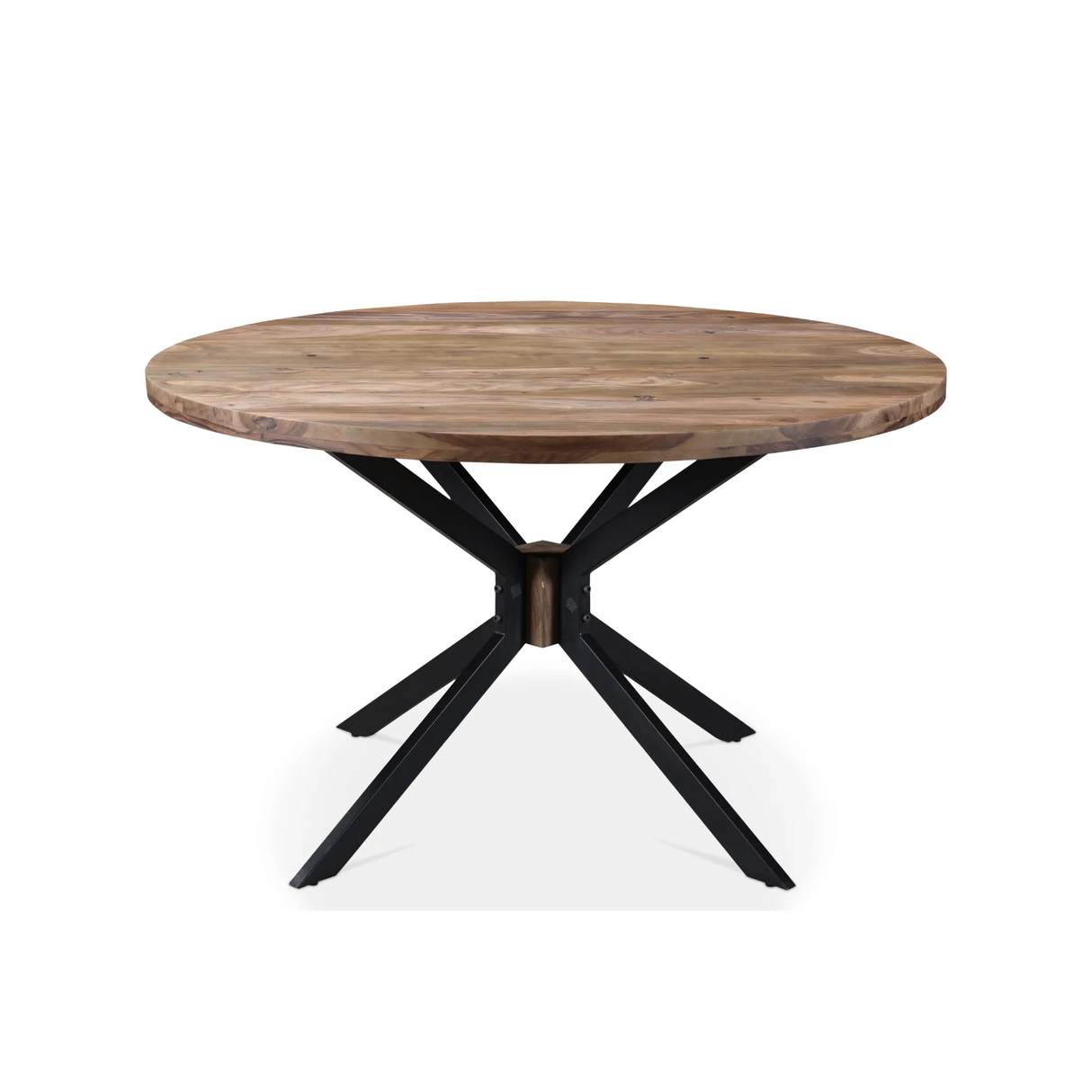 Root Sheesham Wood Round Dining Table-Dining Table-Parc Decor