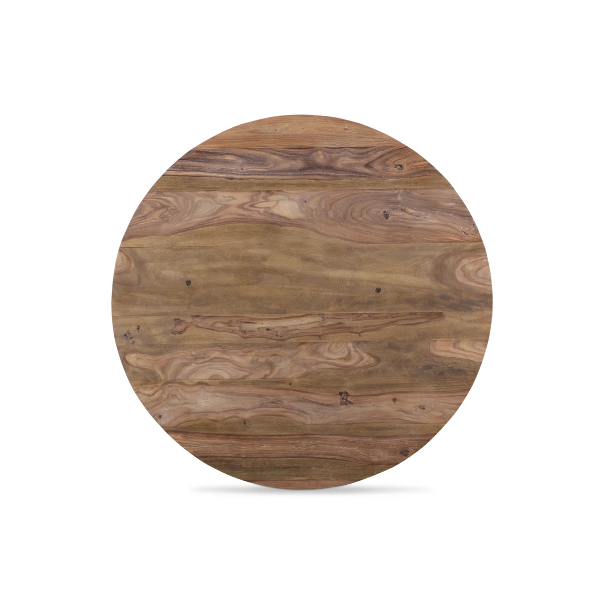 Root Sheesham Wood Round Dining Table-Dining Table-Parc Decor