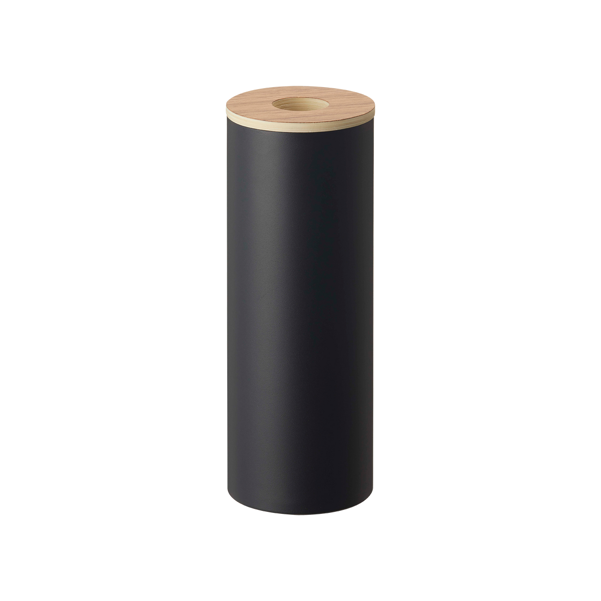 Round Tissue Case - Steel + Wood