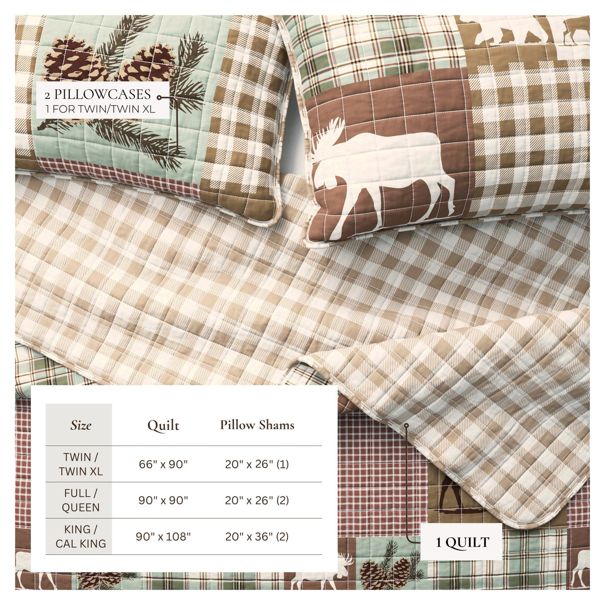 Rustic Landscape Quilt Set - Matthew Collection-Quilts & Comforters-Parc Decor