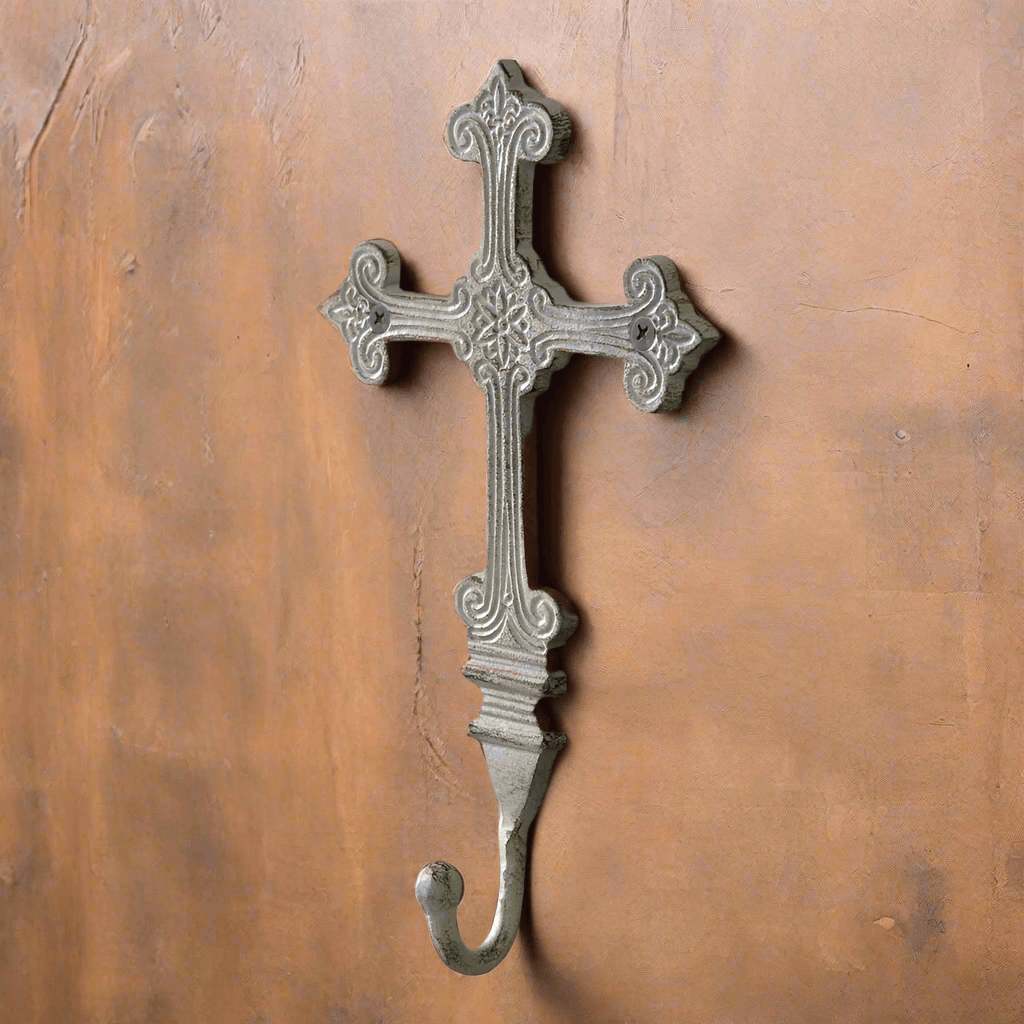 Rustic Vintage Cross Wall Hooks (Set of 2)-Home Decor-Parc Decor