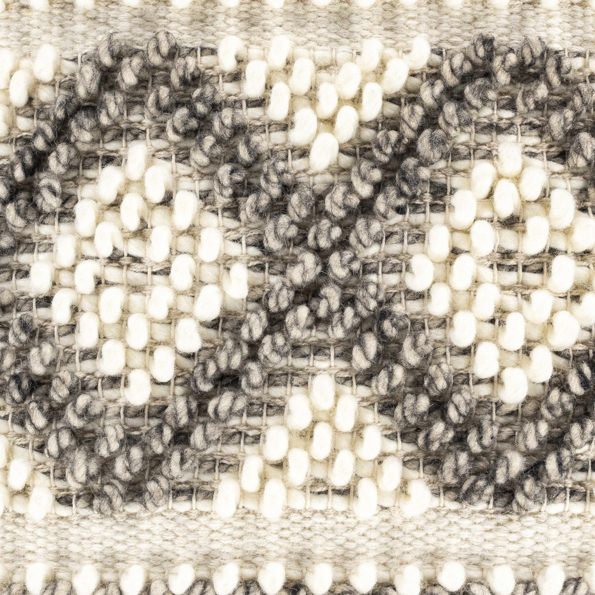 Sagamore Cream Trellis Wool&Cotton Throw Pillow-Throw Pillows-Parc Decor