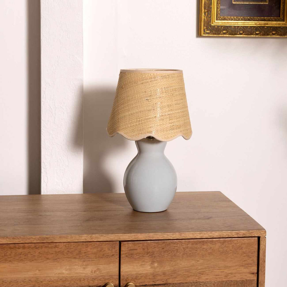 Salgareda Grey Ceramic Table Lamp-Lighting-Parc Decor