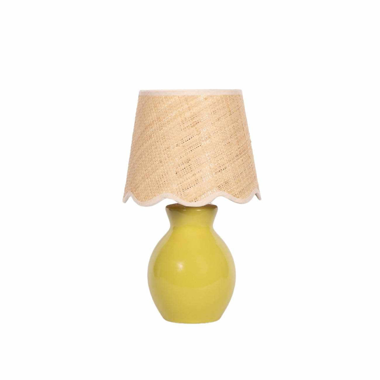 Salgareda Olive Rattan Table Lamp-Lighting-Parc Decor