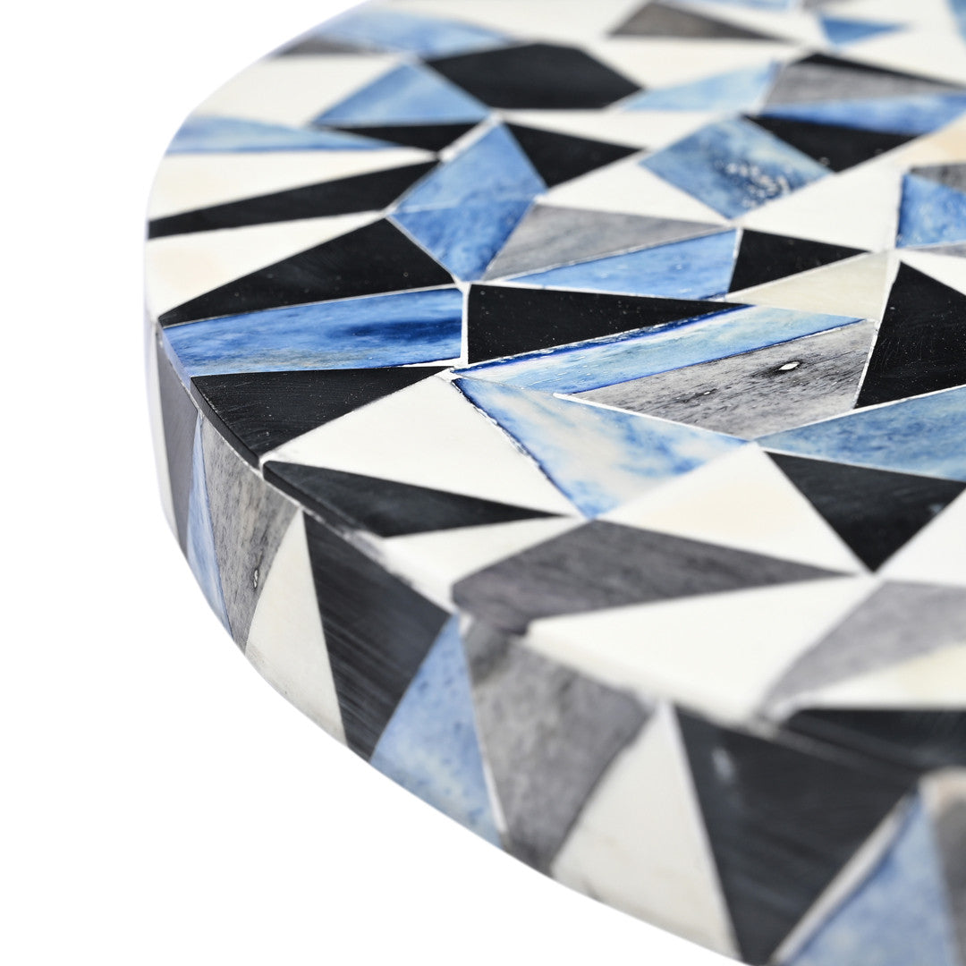 Sao Tome martini table with bone inlay-End table-Parc Decor