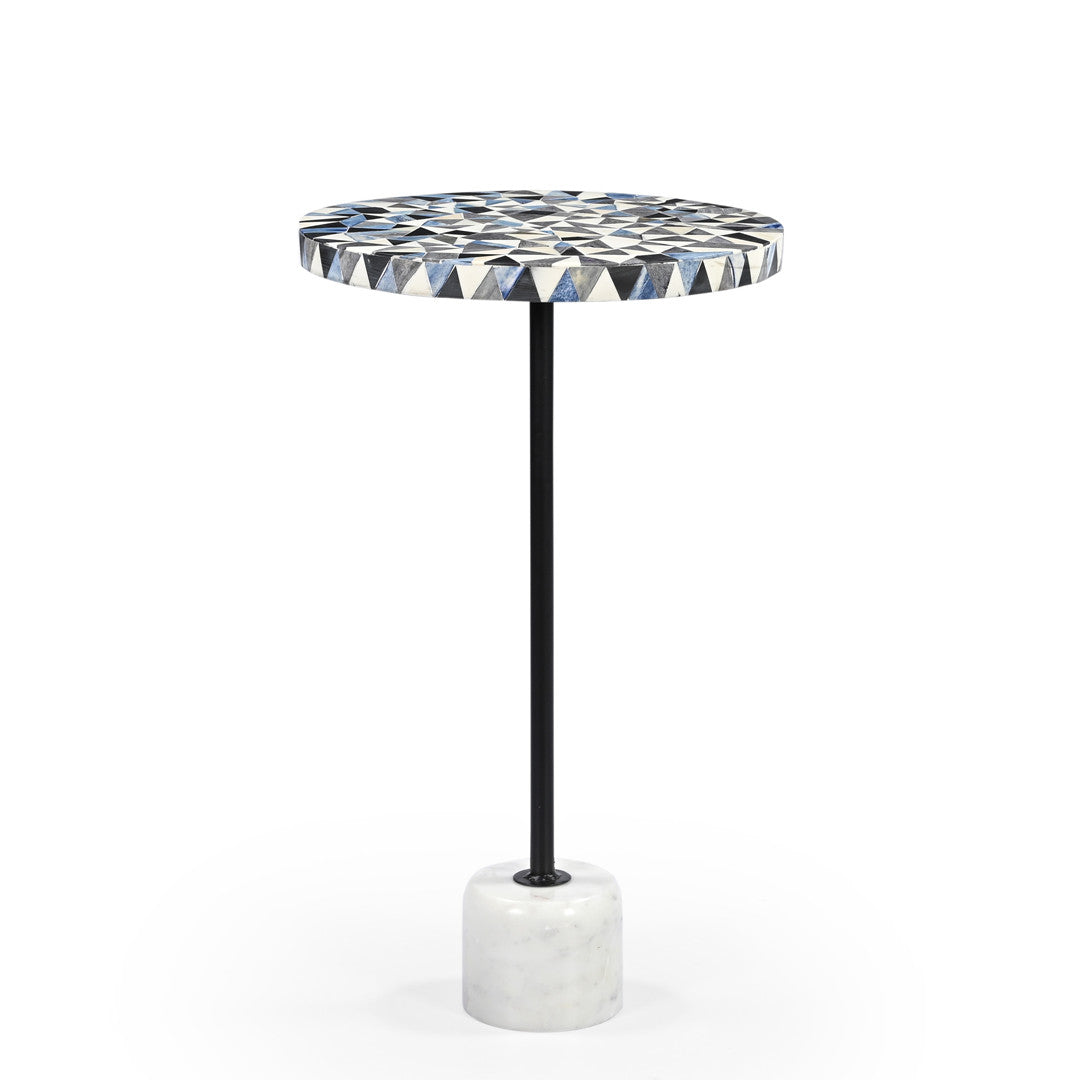 Sao Tome martini table with bone inlay-End table-Parc Decor