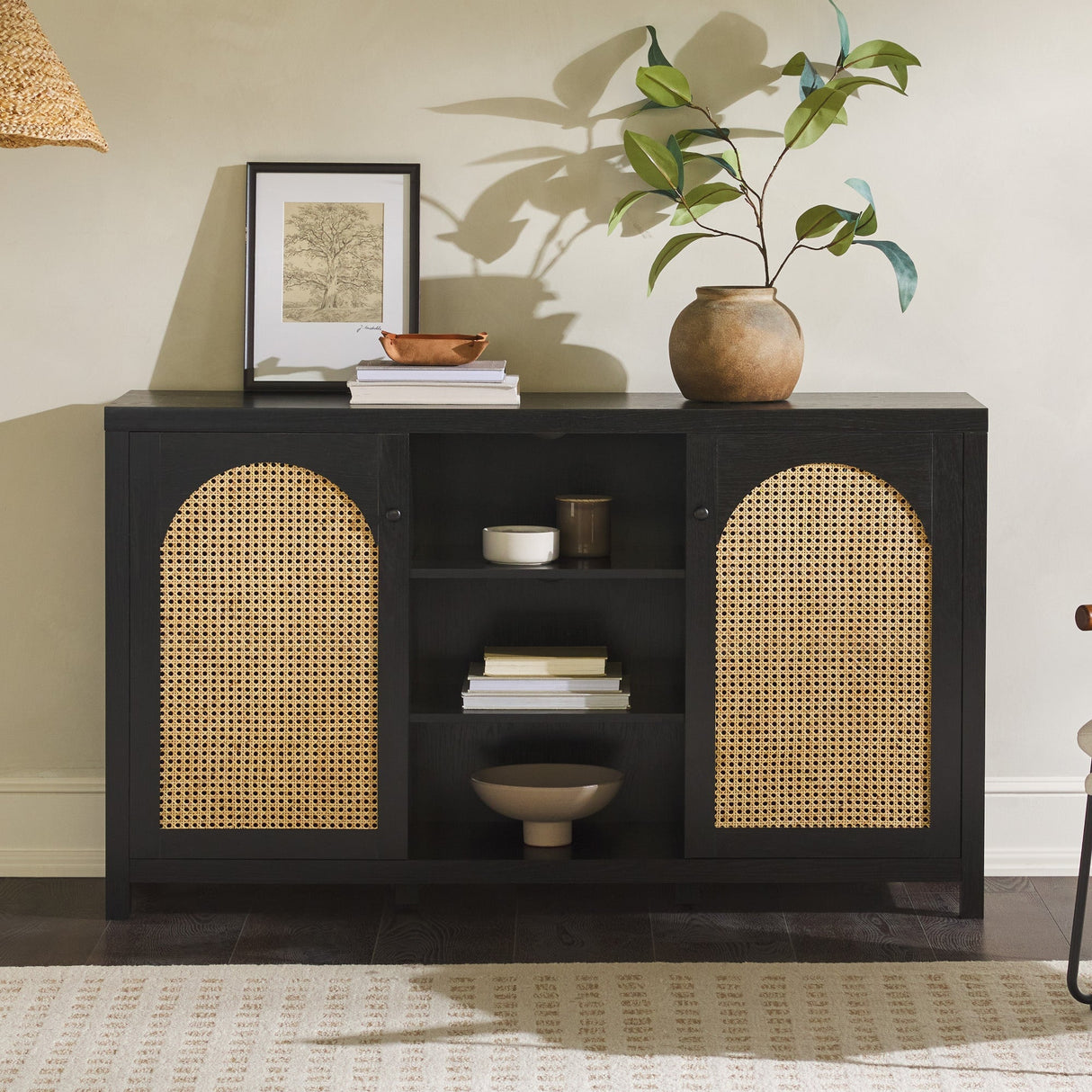 Sasha 58" Rattan Sideboard TV Stand