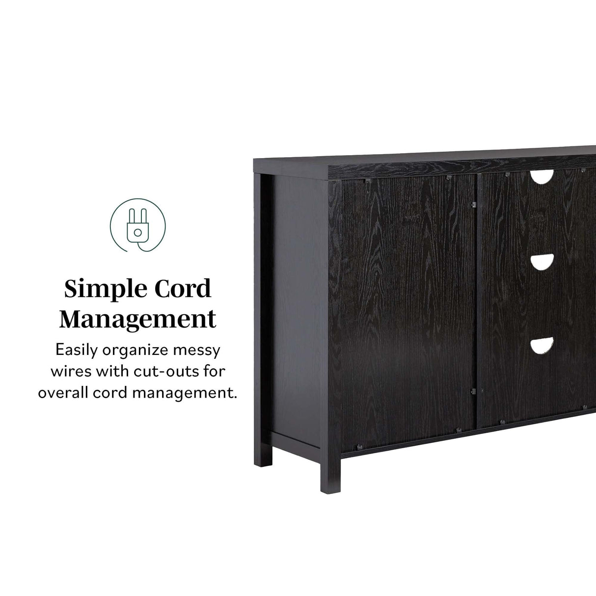 Sasha 58" Rattan Sideboard / TV Stand-Dining / Kitchen-Parc Decor