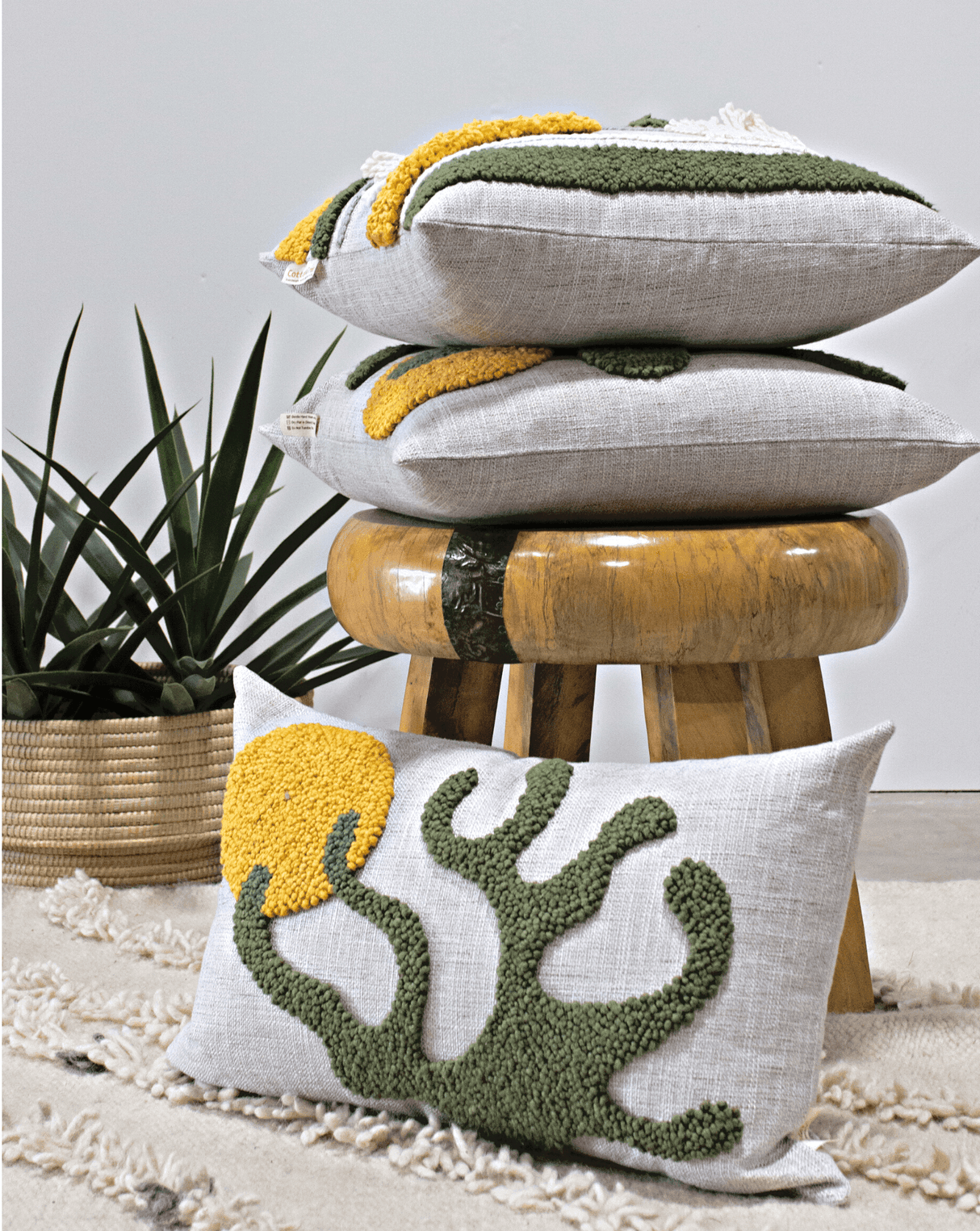 Sea Kelp Throw Pillow-Throw Pillows & Blankets-Parc Decor