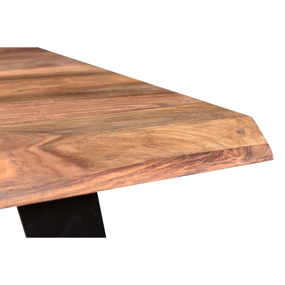 Seesham Wood Live Edge Dining Table-Dining Table-Parc Decor