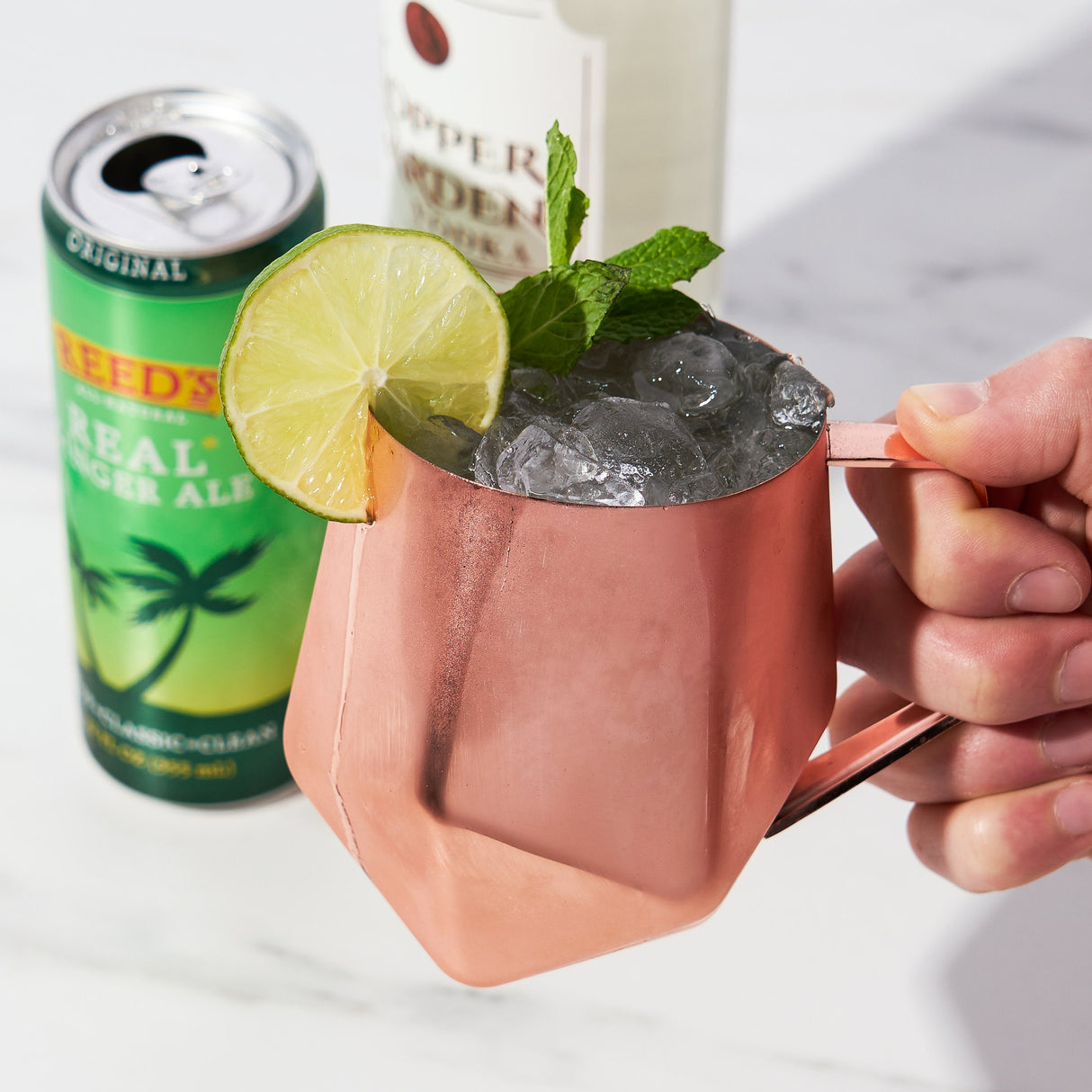 Seneca Faceted Copper Moscow Mule Mug