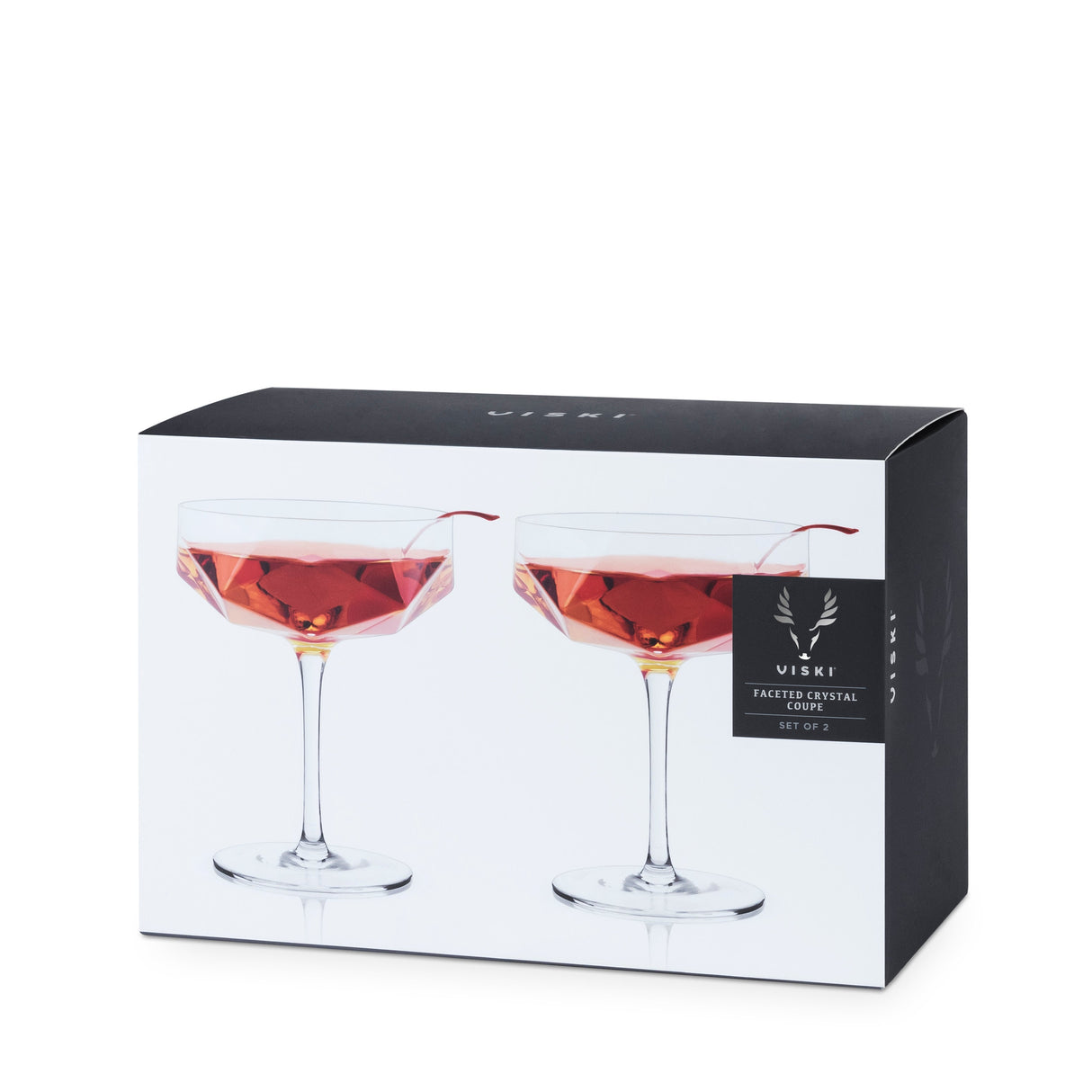 Seneca Faceted Coupe Glasses Set of 2-product_type::stemmed_cocktail_glasses-Parc Decor