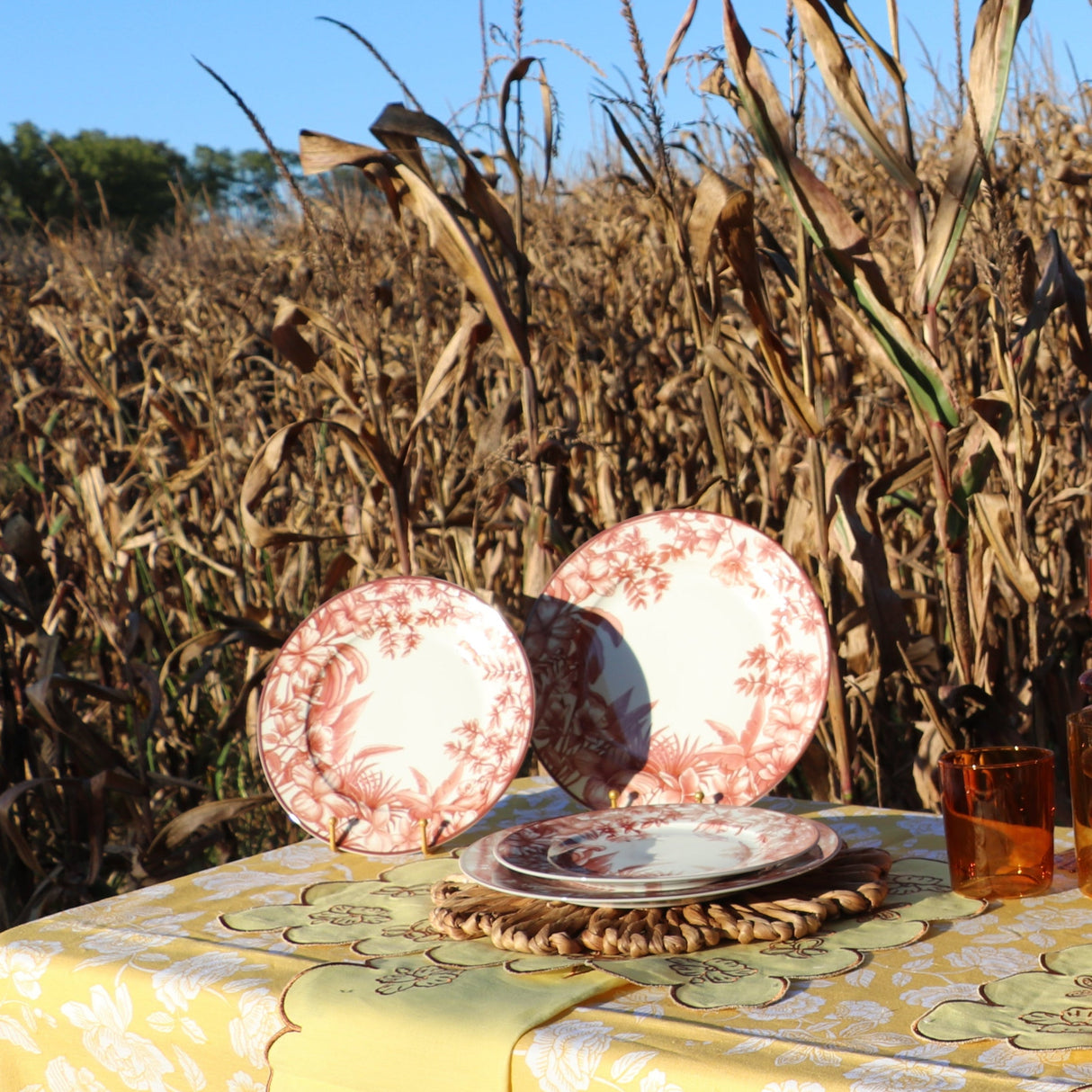 Sepia Estate Starter Plate - Set of 4 (+1 Bonus Plate)-Starter Plate-Parc Decor